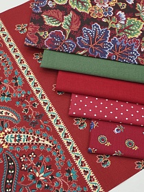 Набор тканей для рукоделия "Смородина", 45*30 см, 6 шт