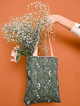 Шоппер из сатина "Ароматный лужок"