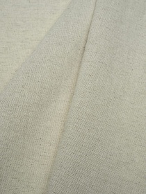 Мерный лоскут (ткань в отрезах) Полулен постельный с эффектом мятости цв.Суровый, ш.2.6м, лен-30%, хлопок-70%, 160гр/м.кв