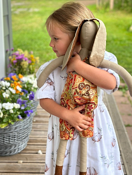 Детское платье из двухслойного муслина "Облачко в коробочке"