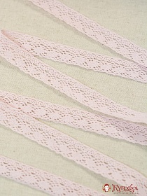 Кружево хлопок-90%, п/э-10%, 20мм, цв.нежно-розовый#009349