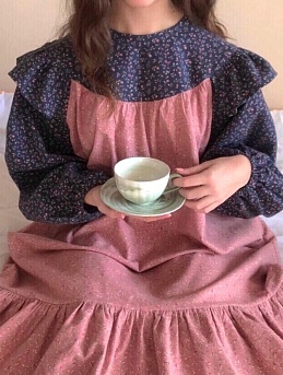 Платье из теплого хлопка "Брусника" в двух расцветках