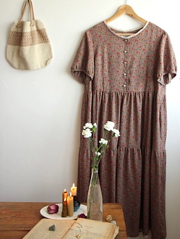 Платье из Штапеля Премиум "Цветочная мириада"