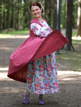 Платье из рогожки Премиум "Магнолия"