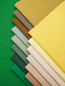 Набор тканей для рукоделия "Импортный хлопок: Бежево-зелёная гамма", 45*30 см, 15 шт