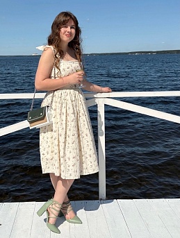 Летнее платье из фактурного хлопка