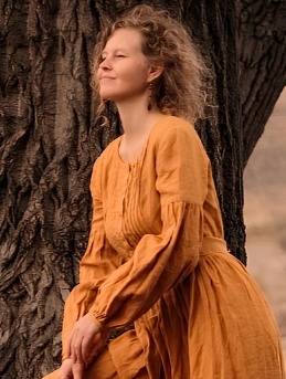 Льняное платье Пижма