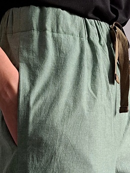 Домашние брюки из вареного хлопка