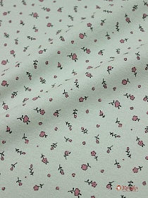 Теплый хлопок "Настенька" цв.винтажная мята, ш.1.5м, хлопок-100%, 140гр/м.кв