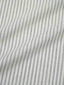 Пестрядь "Тройная черная полоска" цв.белый, ш.1.5м, хлопок-100%, 120гр/м.кв