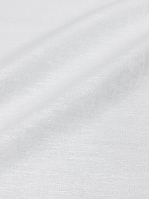 Полульняной жаккард "Кружевная" цв.белый, ш.1.6м, лен 50%, хлопок-50%, 210гр/м.кв