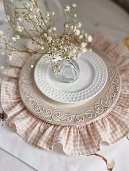 Столовые салфетки из вареного хлопка