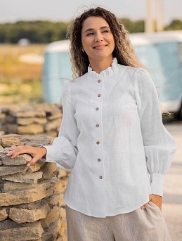 Блузка и брюки из льна 100%