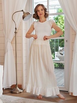 Нижняя юбка из хлопка с Шитьем