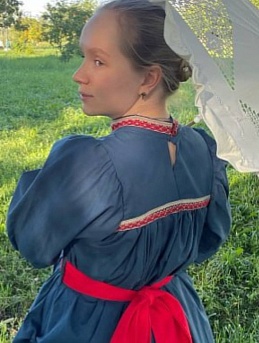 Платье в стиле 1880-х из Поплина