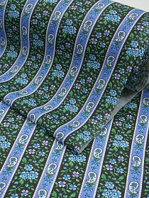 Ситец "Фанни - синие цветы", ш.0.8м, хлопок-100%, 90гр/м.кв