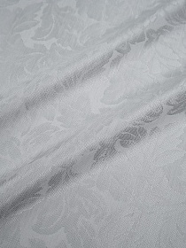 Лен с вискозой жаккард "Севилья" цв.серый металлик, ш.1.6м, лен-48%, вискоза-52%, 160гр/м.кв