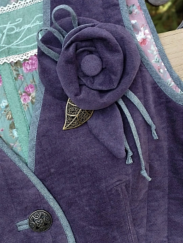 Жилетка из бархата