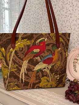 Сумка из интерьерного хлопка "Эдем"