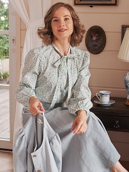 Костюм из крапивы и блуза из импортного хлопка