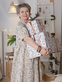 Праздничное платье из полульна поэма