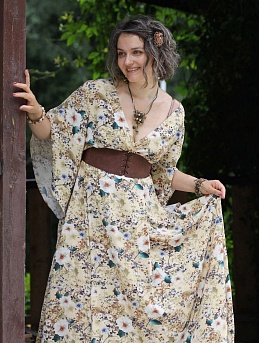 Платье из Штапеля Премиум (Digital) "Элис"