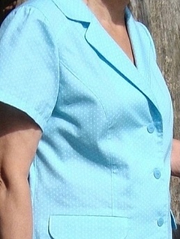 Легкий жакет из сатина "Белое пшено"