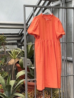 Платье из льна костюмного 100%