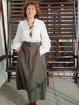 Блузка из 100% льна и юбка из конопли*