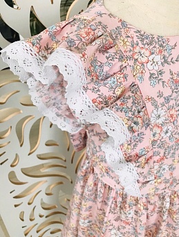 Платье из сатина "Цветочное лето"