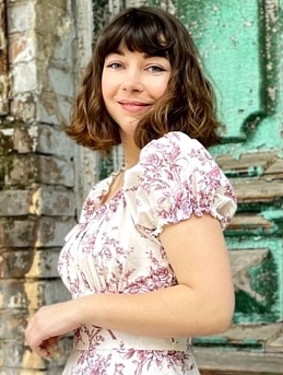 Платье из полульна "Райские птицы" в вишневом цвете