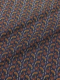 Импорт. хлопок "Эмине" цв.чернильный, ш.1.5м, хлопок-100%, 110гр/м.кв