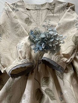 Платье из полульна "Пуховка" 