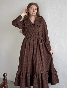 Шикарное платье из пестряди