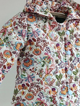 Стеганая курточка из импортного хлопка "Сказочное лето"