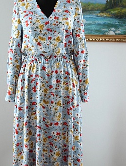 Платье из плательной вискозы "Июльские краски"