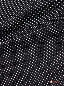 Импорт. хлопок "Пшено-4 на черном", ш.1.48м, хлопок-100%, 105гр/м.кв