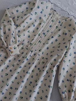 Платье из полульна "Черника - ягоды"