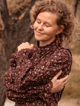 Платье "Листопад" из теплого хлопка