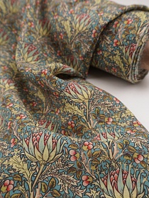 Креп-вискоза "Артишок" цв.лазурный, ш.1.5м, вискоза-80%, нейлон-20%, 80гр/м.кв