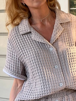 Домашний костюм из вафельной ткани "Бохо"