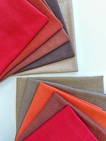 Комплект лоскута 1кг Крапива (красно-коричневая гамма)