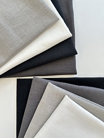 Комплект лоскута 1кг Крапива (бело-серо-черная гамма)