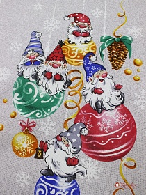 Мерный лоскут (ткань в отрезах) Рогожка "Маленькие волшебники", ш.1.5м, хлопок-100%, 165гр/м.кв, раппорт 64см