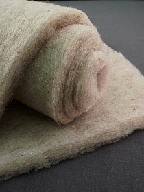 Шерстяное термополотно, ш.2.2м, овечья шерсть-60%, полиэфир-40%, 300гр/м.кв