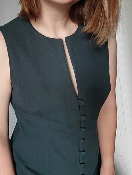 Платье в классическом стиле из плательного хлопка