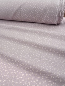 Муслин Премиум двухслойный гладкий "Цветочная роса" цв.св.лилово-бежевый, ш.2.5м, хл-100%, 120гр/м.кв