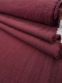 Крапива Рами (Ramie) цв.Вишнево-терракотовый, СОРТ2, ш.1.4м, крапива-100%, 260гр/м.кв