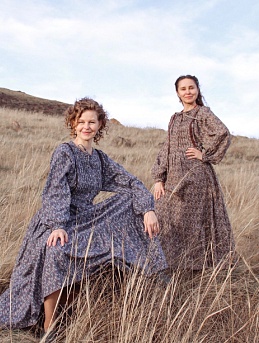 Платья из плательного хлопка "Цветочная мозаика"