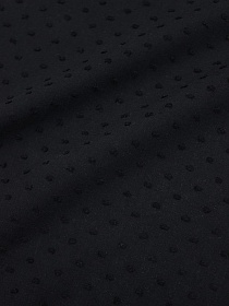 Фактурный хлопок "Шарики" цв.черный, ш.1.5м, батист, хлопок-100%, 80гр/м.кв